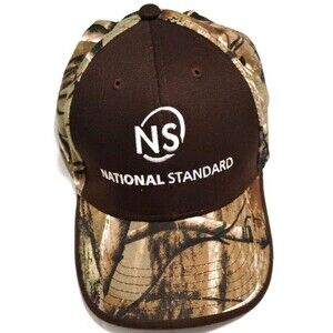 National Standard NS Camo Trucker Hat Snapback Cap Adjustable Outdoor Workwear
